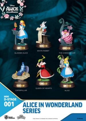 Alice au pays des merveilles pack 6 statuettes Mini Diorama Stage 10 cm