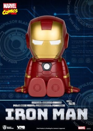 Classic Marvel Comics Piggy Bank tirelire Iron-man 12 cm