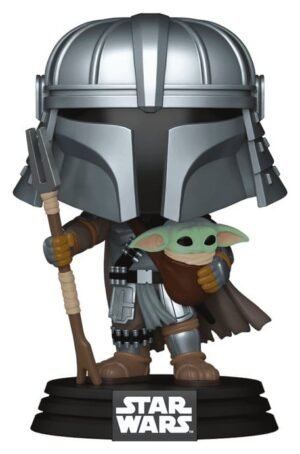 Star Wars POP! Vinyl figurine Bobble Head Mandalorian with Grogu (Impressions) Exclusive 9 cm