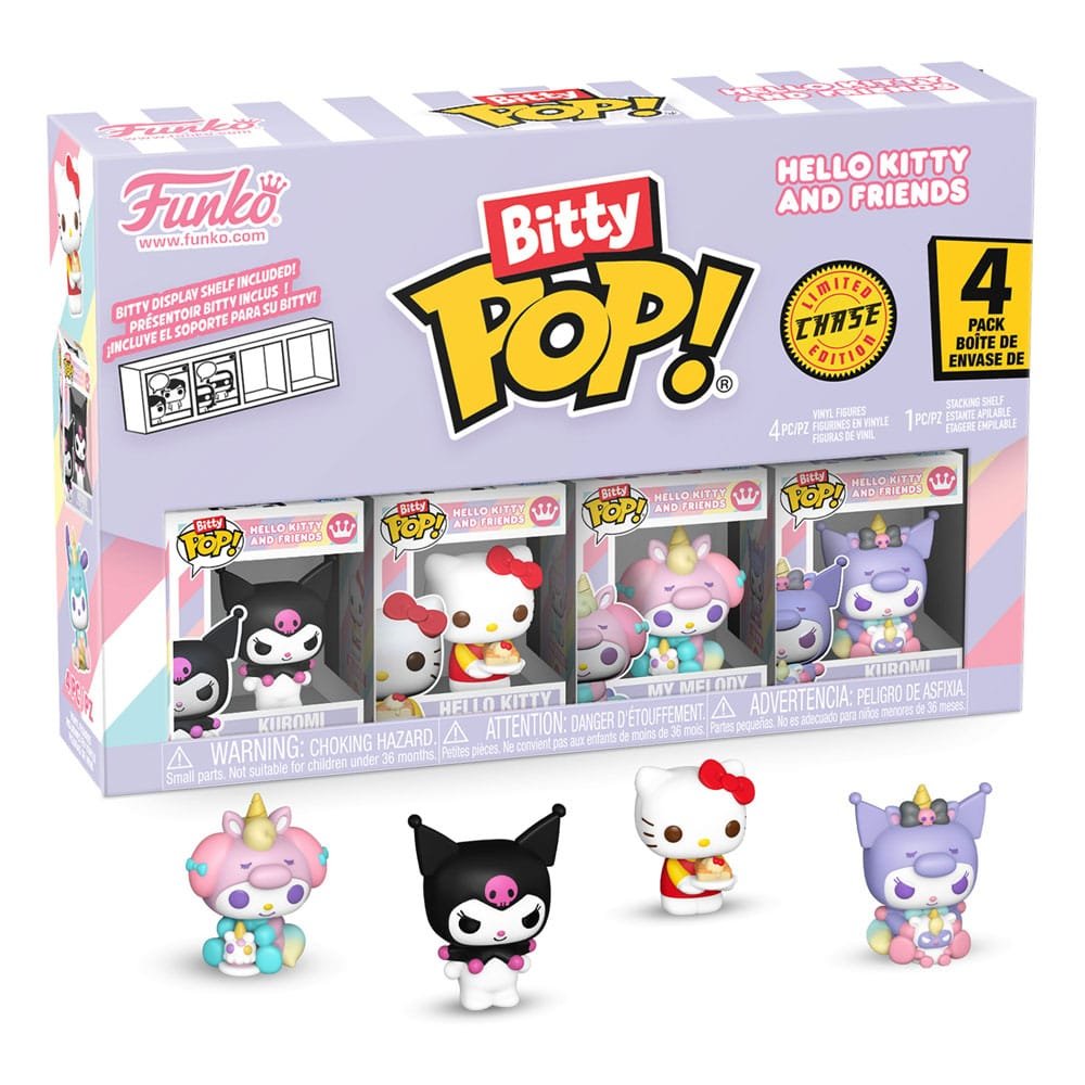 Hello Kitty and Friends pack 4 figurines Bitty POP! Vinyl Series 3 2 cm
