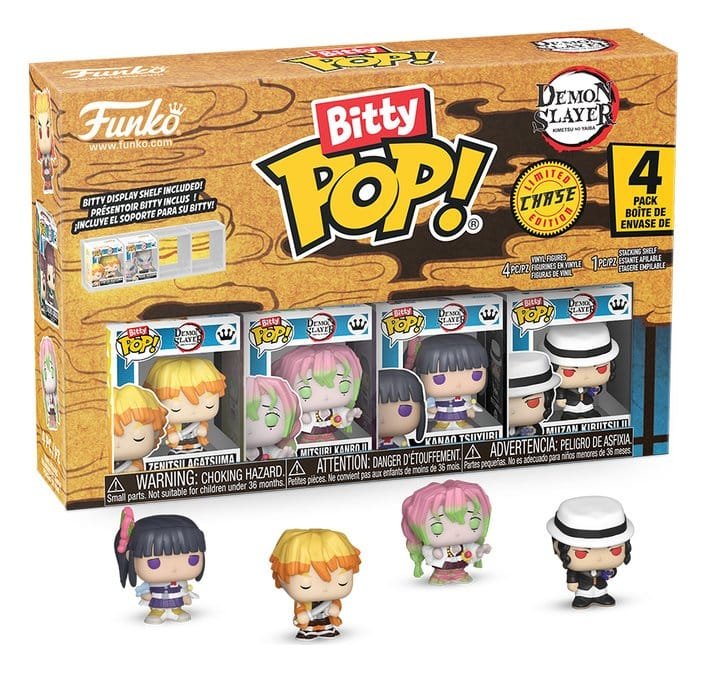Demon Slayer: Kimetsu no Yaiba pack 4 figurines Bitty POP! Vinyl Zenitsu 2,5 cm