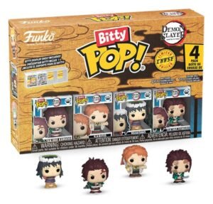 Demon Slayer: Kimetsu no Yaiba pack 4 figurines Bitty POP! Vinyl Tanjiro 2,5 cm