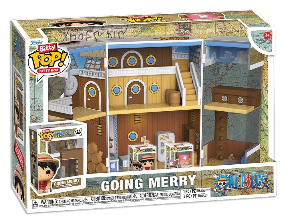 One Piece Bitty POP! Bitty Box présentoir avec 2 figurines en vinyle Going Merry