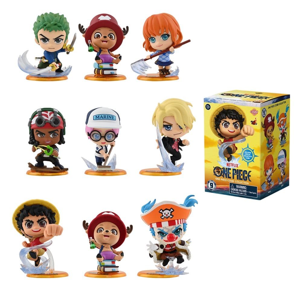 One Piece présentoir boîte-mystère figurines mini Cosbi 8 cm (8)