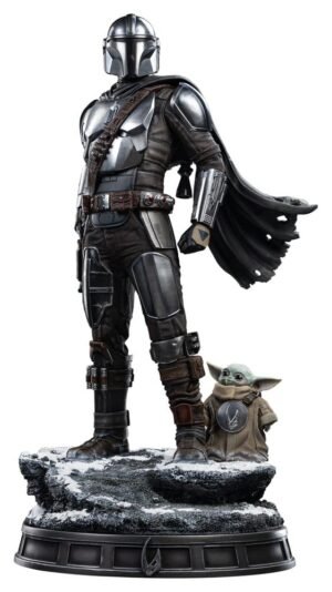 The Mandalorian & Grogu statuette 1/4 Legacy Replica The Mandalorian and Grogu 57 cm