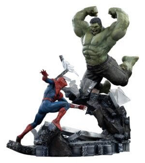 Marvel Comics statuette 1/10 Art Scale Spider-Man vs Hulk 38 cm