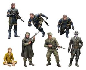 Metal Gear Solid V figurines Plastic Model Kit 1/35 Metal Gear Solid Ground Zero Set 5 cm