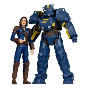 Fallout 4 pack 2 statuettes T-60 Vault Tec & Sole Survivor 18 cm
