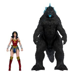 DC Justice League Monsterverse DC Multiverse pack de 2 figurines Wonder Woman Vs. Atomic Blast Godzilla 18 cm