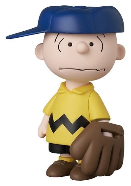 MLB × Peanuts figurine PVC UDF Los Angeles Dodgers Charlie Brown 9 cm