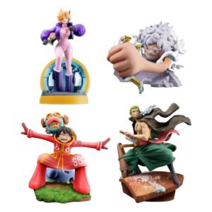 One Piece Petitrama set 4 figurines PVC Logbox Re Birth Egghead 9 cm