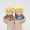 Dragon Ball DAIMA pack 2 figurines PVC Look Up Super Saiyan Son Goku (mini) & Super Saiyan Vegeta (mini) 11 cm (with gift)