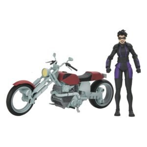 Tortues Ninja (The Last Ronin The Lost Years) figurine Casey Marie with Last Ronin Motorcycle 18 cm