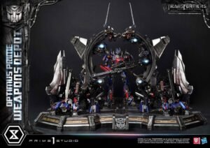 Transformers: Dark of the Moon (Film) Museum Masterline statuette Optimus Prime Weapons Depot Bonus Version 127 cm