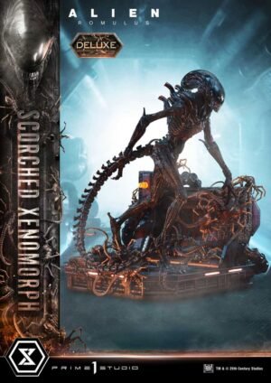 Alien: Romulus statuette Museum Masterline XL 1/3 Scorched Xenomorph Deluxe Version 98 cm