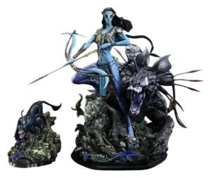 Avatar (Film) statuette Real Elite Masterline Series 1/4 Neytiri & Thanator Deluxe Version 75 cm