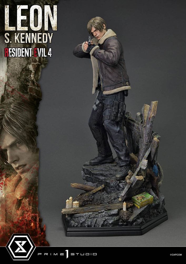 Resident Evil 4 statuette Ultimate Premium Masterline Series 1/4 Leon S. Kennedy 64 cm