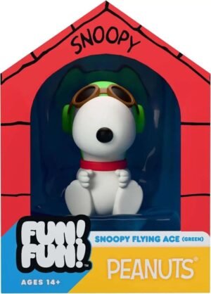 Vintage Peanuts Fun! Fun! figurine mini Snoopy (Green Hat Flying Ace)
