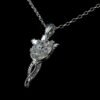 Le Seigneur des Anneaux réplique 1/1 pendentif & collier Arwen Etoile du Soir (argent sterling)